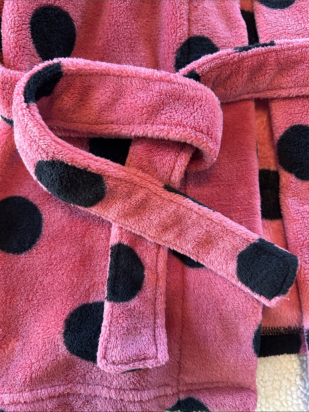 PINK Victoria's Secret Pink Robe with Black Polka Dots - Picture 2 of 7